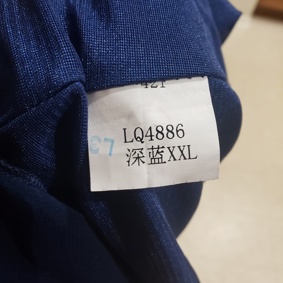 Xxl plunging vneck double strap deep side slit chiffon overlay - Picture 8 of 9